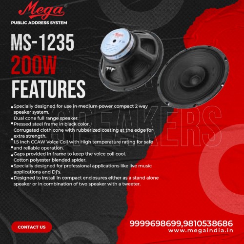 MS 1235 P.A. Speakers