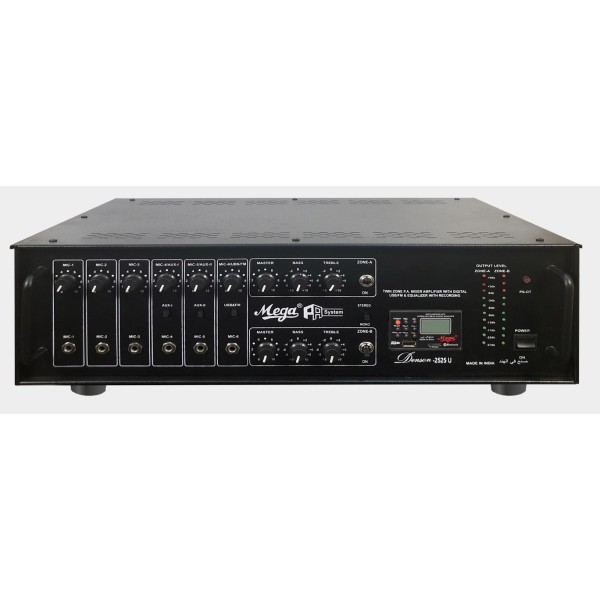 Denson 2525U P.A Twin Zone Power Amplifiers