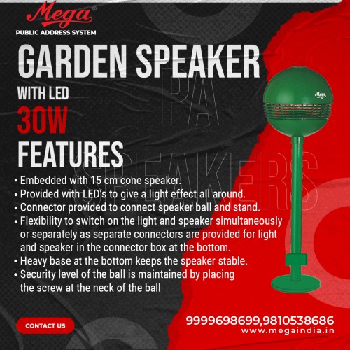 Garden Speaker with LED