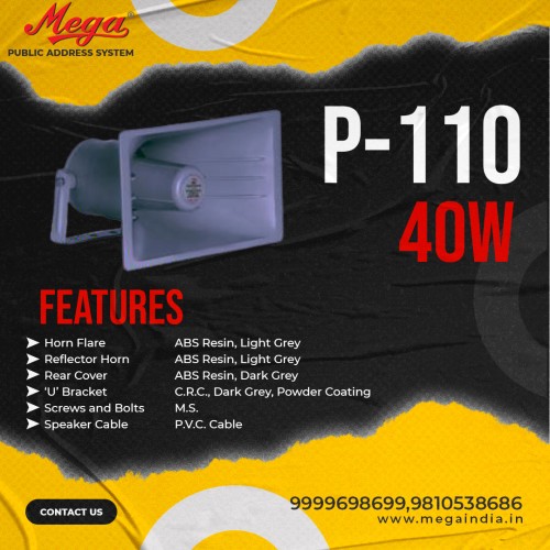P 110 40 watts Low impedance P.A unit horn combination.