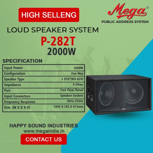 P 282 2000 WATTS P.A. Subwoofer System